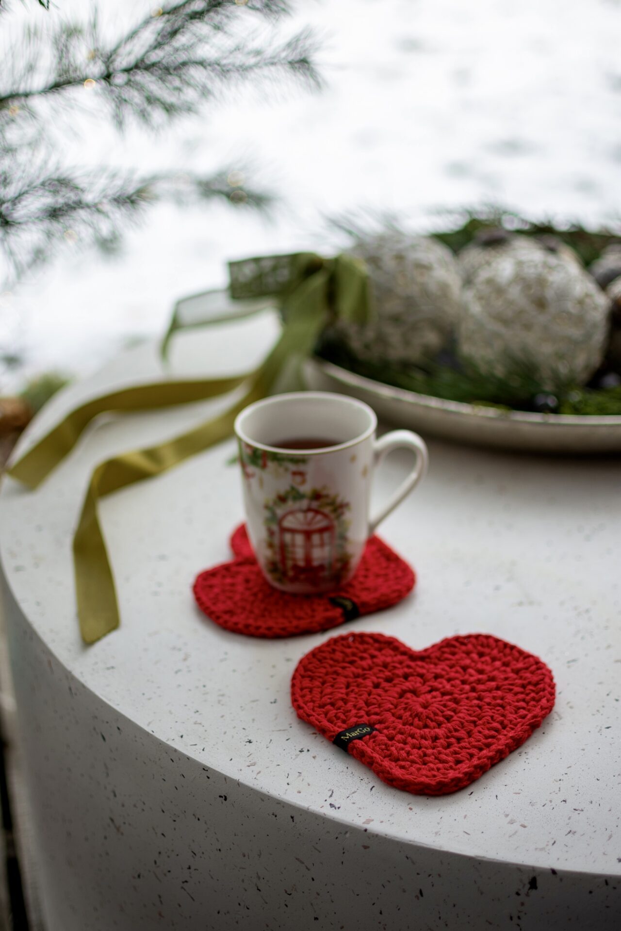 Podkładka serduszko pod kubek