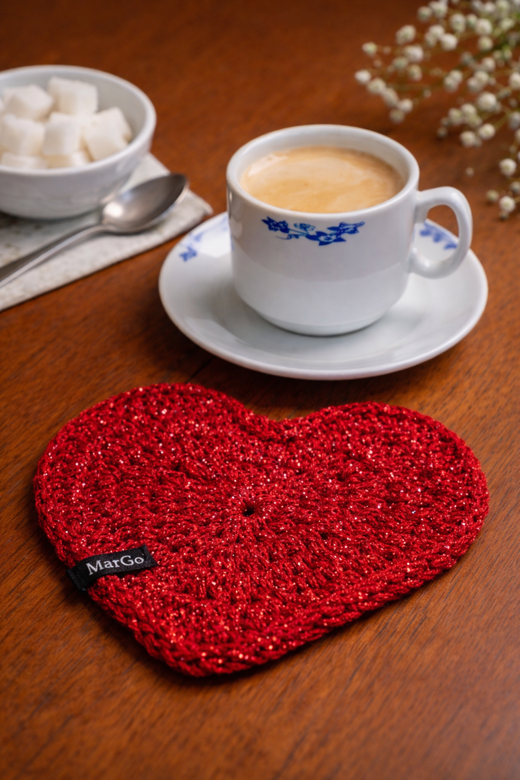 Podkładka serduszko pod kubek