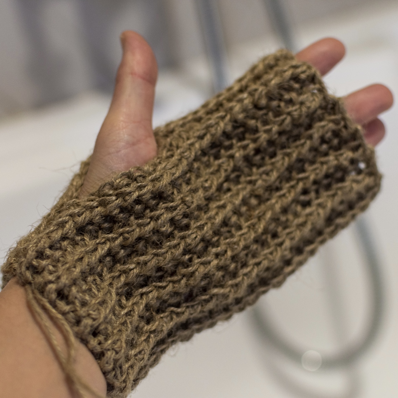 Rękawica do masażu lniana